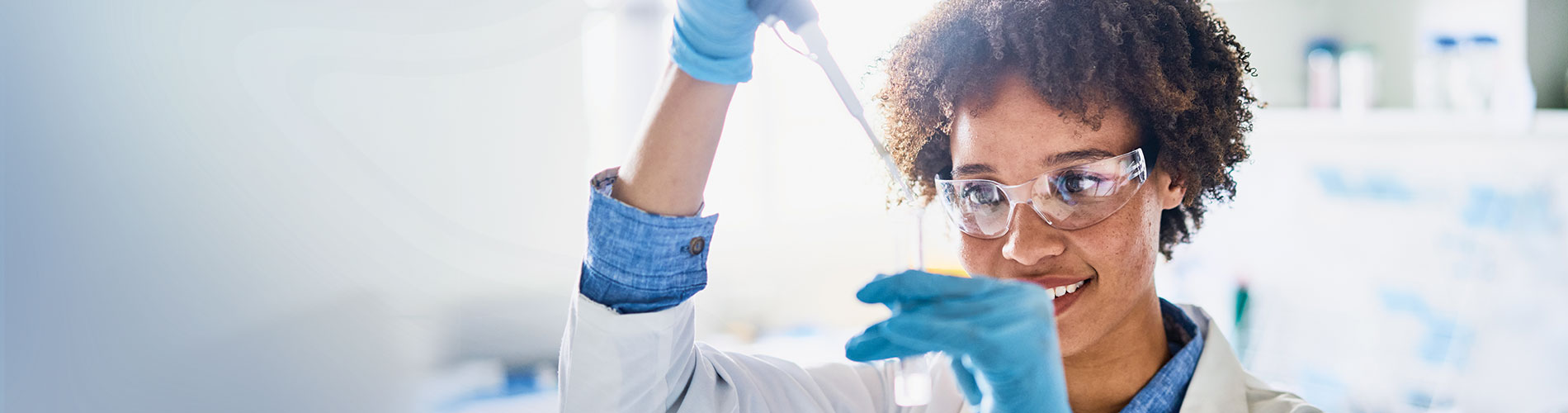 genomics, ngs grant, woman in lab, pipeting, scientist, lab worker